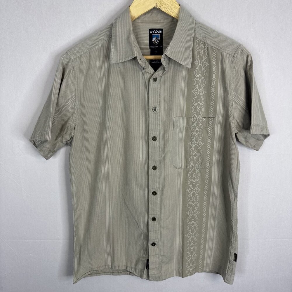 KÜHL Organic Cotton Short Sleeve Button Up‎ Shirt Men’s S